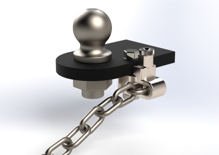 Harvest Trailer Safety Chain Attachment